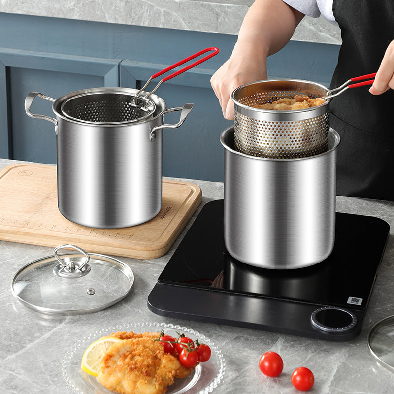 Mini Freidora con Canasta de Acero Inoxidable | Cookora