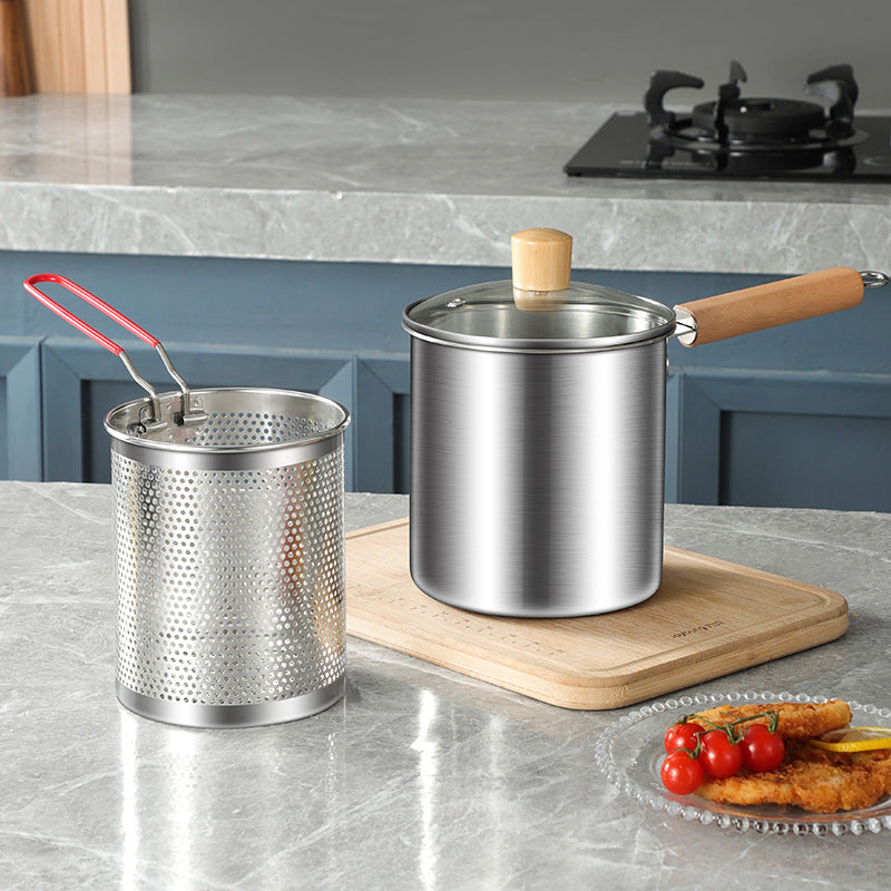 Mini Freidora con Canasta de Acero Inoxidable | Cookora