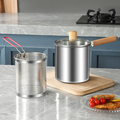 Mini Freidora con Canasta de Acero Inoxidable | Cookora