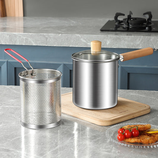 Mini Freidora con Canasta de Acero Inoxidable | Cookora