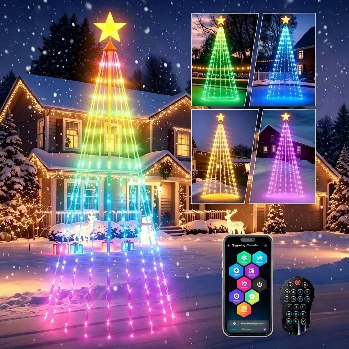 Christmas tree lights string lights